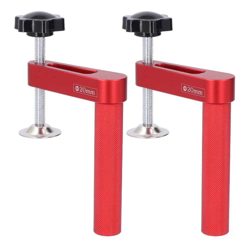 2pcs 20mm Diameter Bench Dog Clamp Manual Operation Bench Dogs Hole Hole Clamp Woodworking Tasks