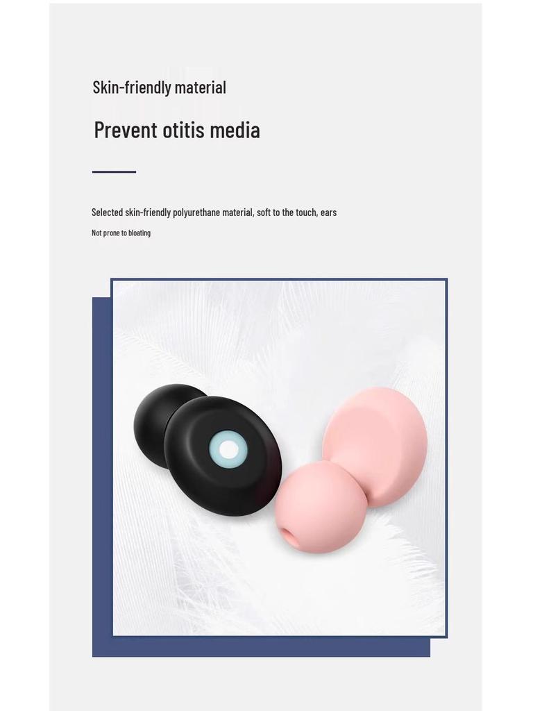 Comfortable Noise-Reducing Sleep Earplugs: Soundproof, Gentle On Ears, Ideal for Snoring and Nighttime Noise.