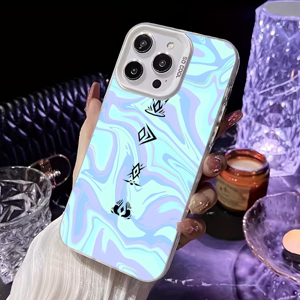 Valo Waylay Phone Case for iPhone 17 16 15 14 13 12 11 X XR XS Air Pro Max Plus White Colorful Silver Cover