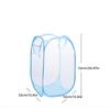 Nylon Mesh Fabric Laundry Storage Basket For Toy Foldable Washing Basket Dirty Clothes Sundries Basket Box Storage Basket