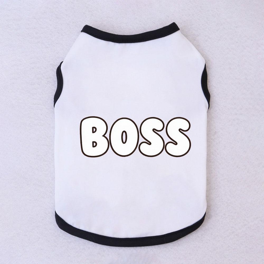 Pet Summer Vest Dog & Cat Fashion Role-playing Breathable Clothes Bichon Pomeranian Funny Internet Celebrity Slogan Printed
