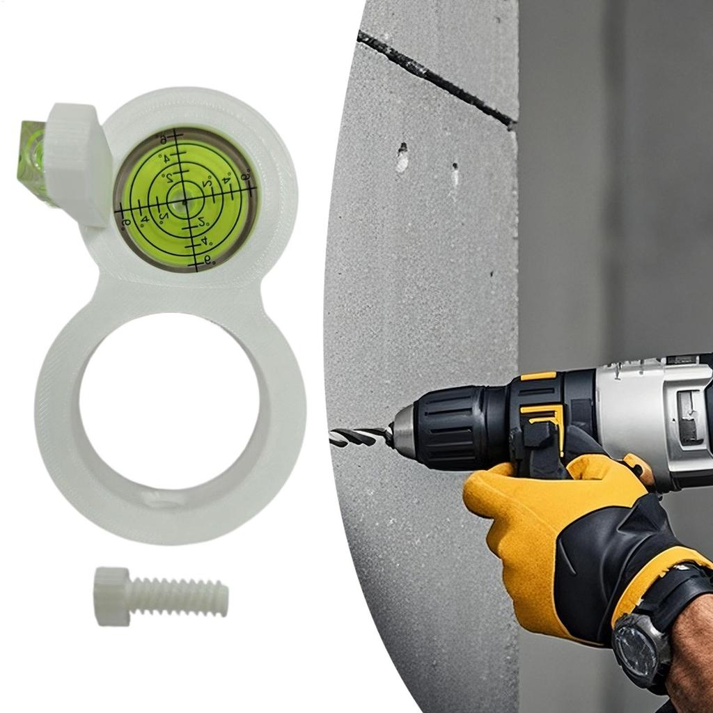 Drill Level Tool 1PC Electric Drill Leveling Assistant Tool Precision Circular Spirit Level For Wall Decoration Pipeline Laying