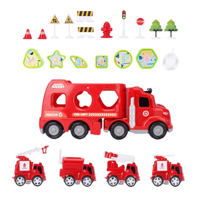

Interactive Jointed Car Toy For Children Problem Solving And Fine Motor Skill Misting Construction Car Play Vehicle Toy красный