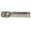Premium Stainless Steel Beard Comb Fine Tooth Scalp Grooming Tool for Dandruff Removal Portable Men Hair Styling