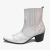 Joenshoe Cadenza Western Heel Boots White