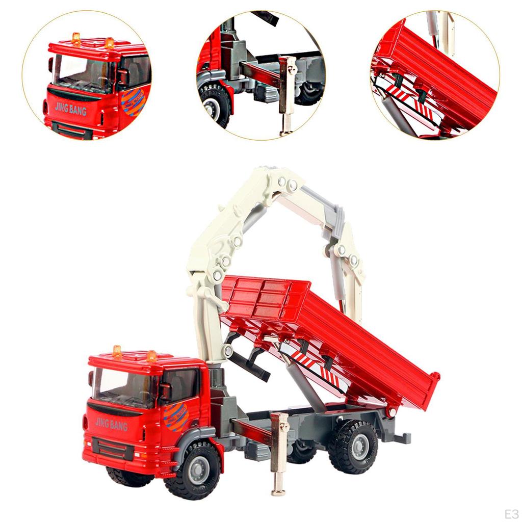 1/60 Kranwagen Spielzeug Konstruktionsspielzeug Realistisches Ingenieurfahrzeug Fahrzeugmodell