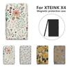 Floral Pattern Magnetic Case Shockproof Folio Shell High Quality Protective Cover for XTEINK X4/X3