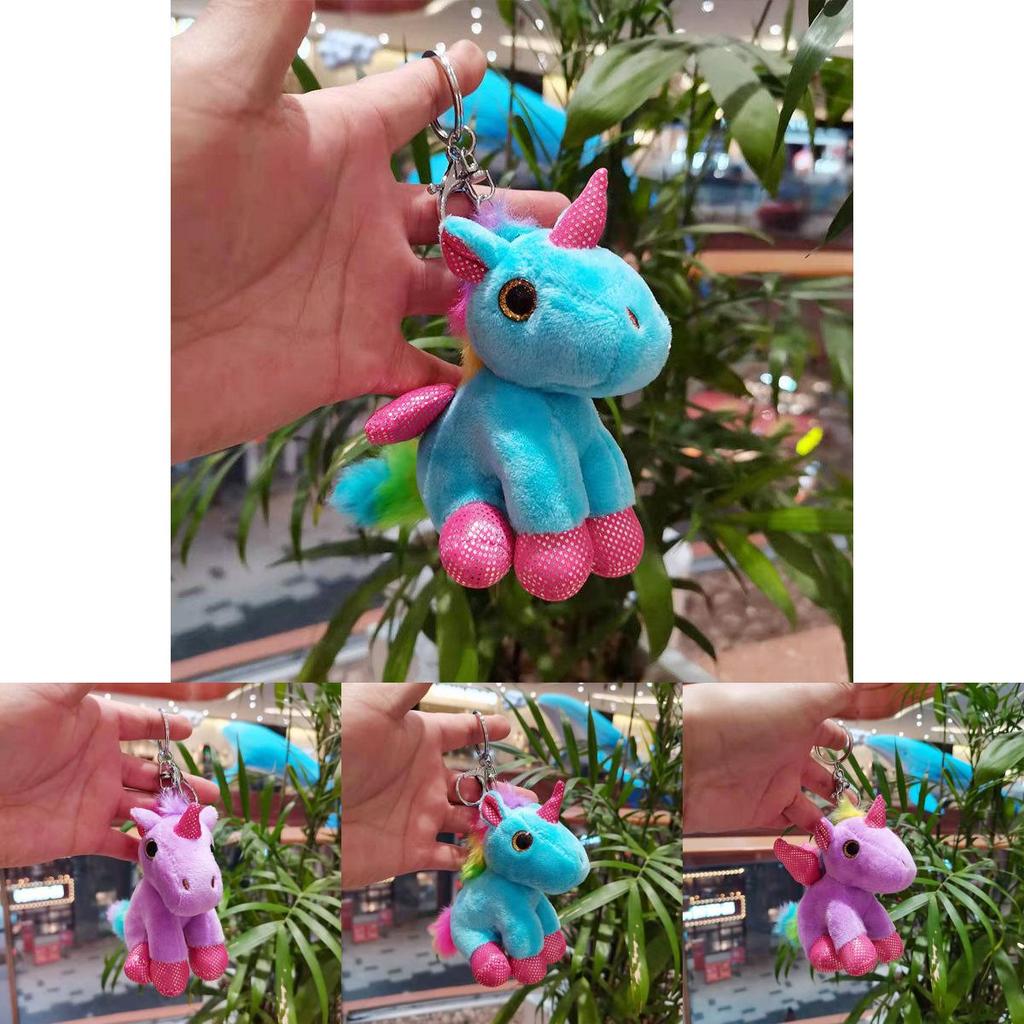 Soft And Cuddly Unicorn Plush Keychain Cute Animal Figurine For Bag Accessories