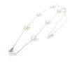 Les Trésors De Lily [J7962] - Silver 'Butterflies' Long Necklace