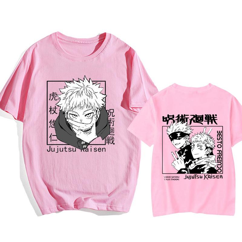 Gojo Satoru Jujutsu Kaisen Anime Trend T-Shirt Cotton Graphic Tee Unisex Unisex Summer Streetwear