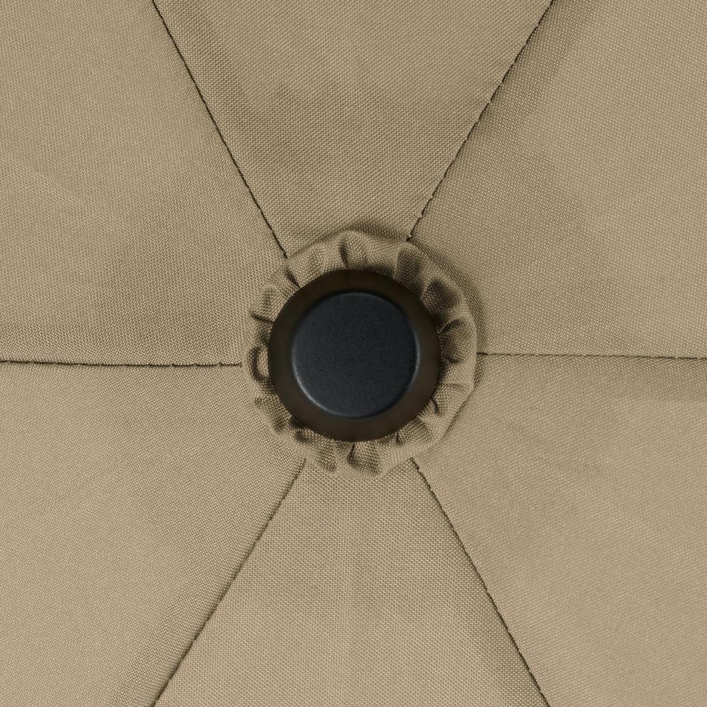 MUJI Folding Umbrella for Sun and Unisex Dark 55cm Rib Length Two-Way Rain, Adult, DEA15A5A, Beige,