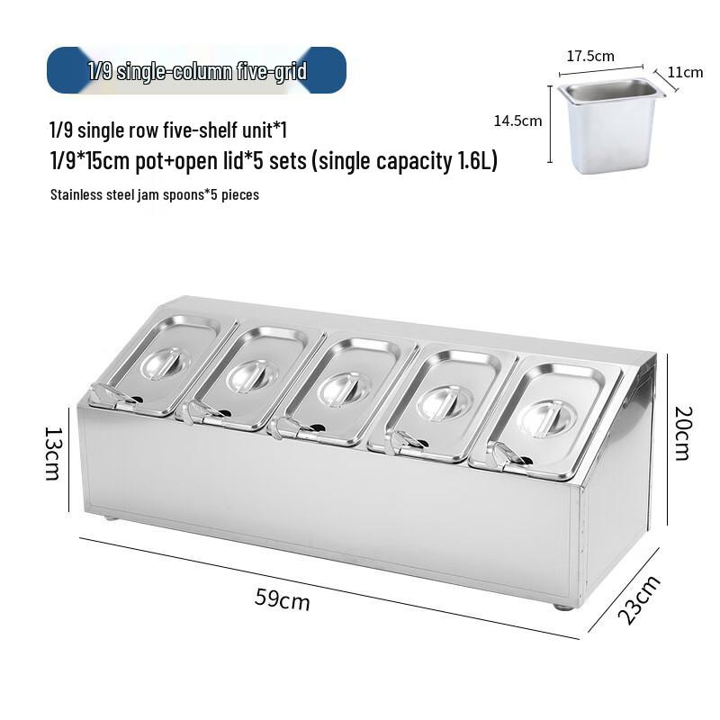 Andytai Stainless Steel Condiment Organizer