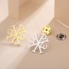 Dawapara Chi Rho Cross Brooch Pins Christogram Greek Symbol Religious Jesus Christian Jewelry Stainless Steel