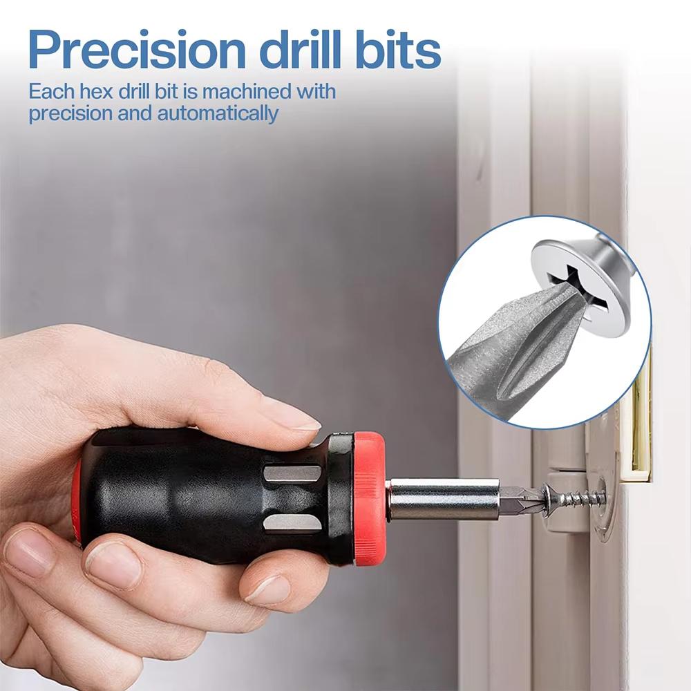 Steel Hex Key Phillips Slotted Tri-Wing Repair Hand Tool Kit 100pcs Screwdriver Bit Set Security Chrome Vanadium