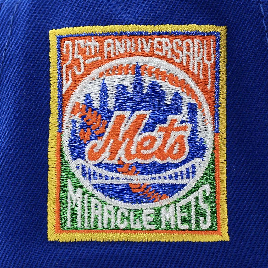 Limited New Era Cap 9FORTY NEW ERA Snapback SNAPBACK CAP 940 MLB MiLB NFL NBA Hat Colored Brim BRIM Side Patch York Mets EU/AU (New (25TH Blue))