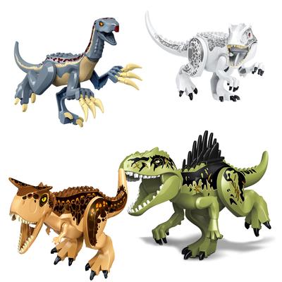 Jurassic World Duże Figurki Dinozaurów Klocki Klocki Klocki Velociraptor T-Rex Triceratops Indominus Rex Zabawki Dla Dzieci