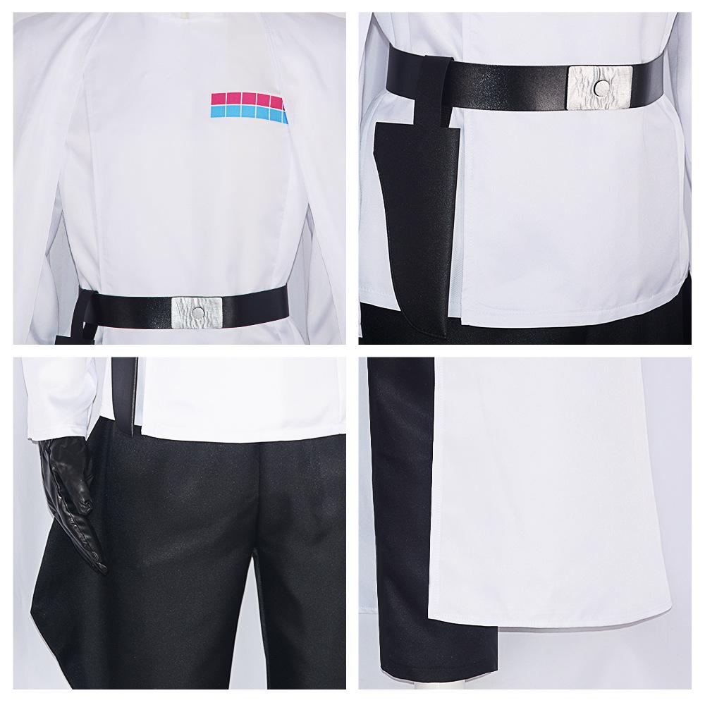 Star Wars Herren Imperialer Offizier Cosplay Kostüm - Schwarzer Uniformanzug