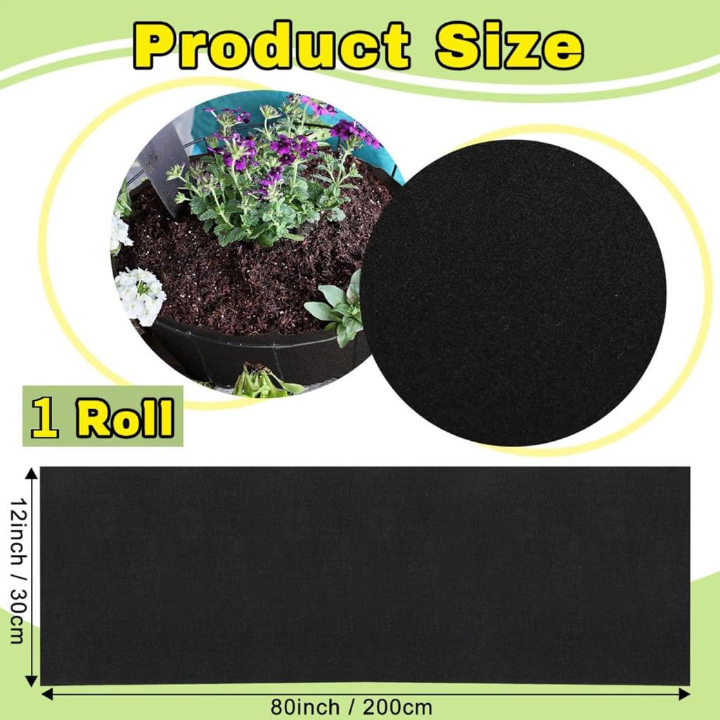Planter Box Liner Flower Basket Liners Moisture Retention Breathable Planter Sheets Replacement For Balcony Fence Patio Yard
