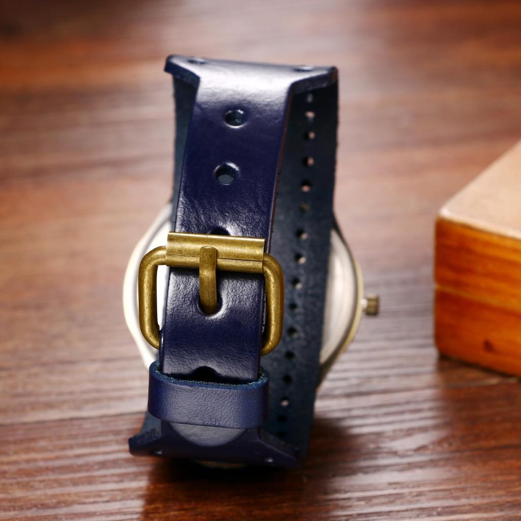 Unisex Punk Watch with Leather Waterproof Analog Display with Crown and Quartz Genuine Leather Motorcycle Fashion Watch Perfect Gift for and Day