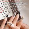 1 Blatt Kawaii Schleife Selbstklebende Nail Art Aufkleber DIY Maniküre Dekor Schleifensticker Schleife&Band Nagelsticker