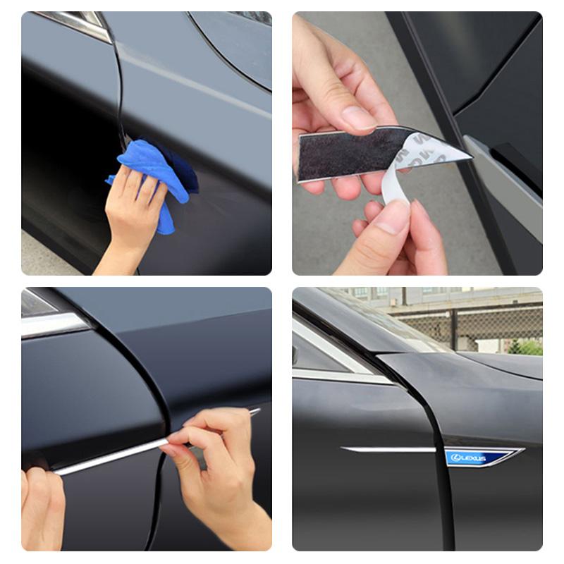 2 Stück Metallaufkleber Auto Kotflügel Emblem Aufkleber Auto Zubehör für Lexus F-SPORT ES RX NX LS UX LM LX GX LC RZ IS CT GS RC HS SC