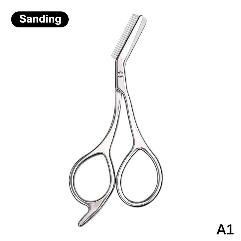 

2-In-1 Eyebrow Trimming Scissors With Combs Professional Eyebrow Trimmer Stainless Steel High Quality Scissors Beauty Tools