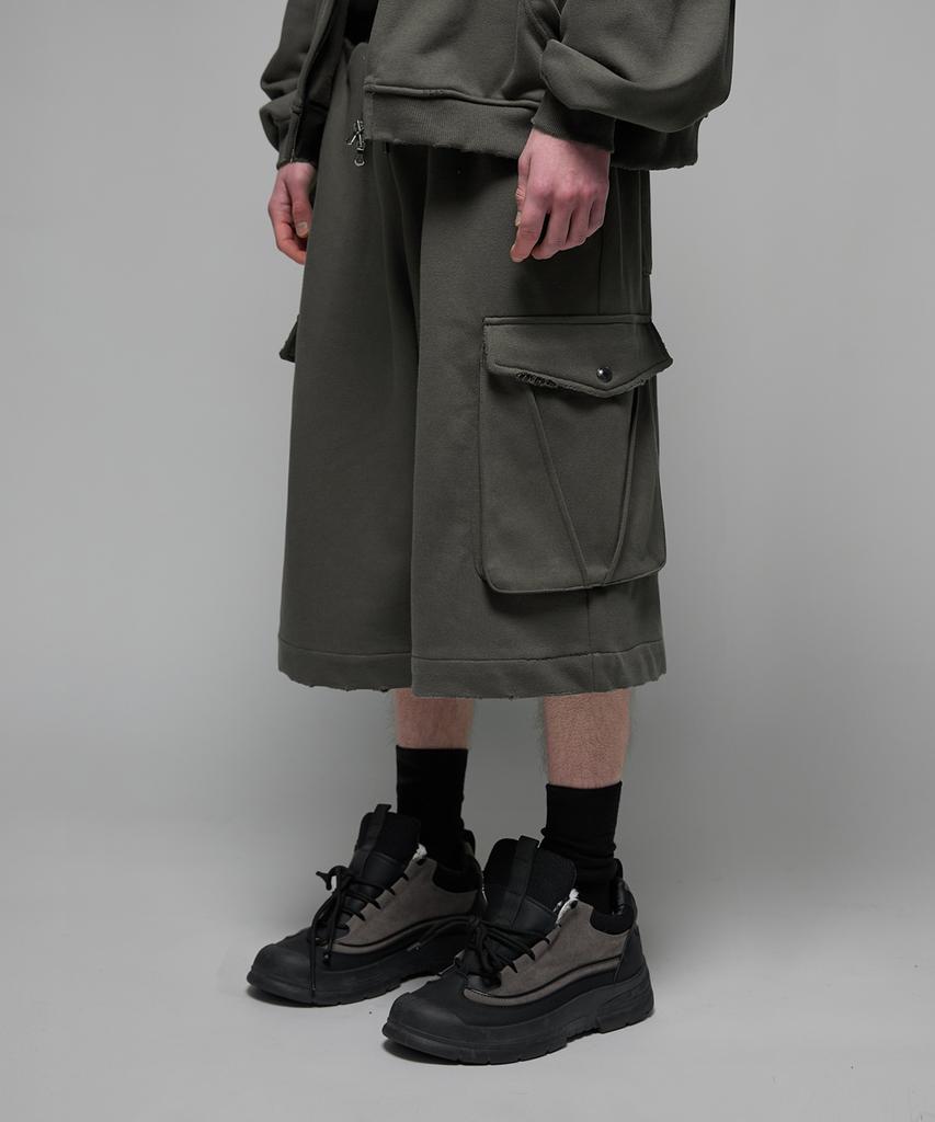 HEDER HELEN Damage Cargo Bermuda Pt Charcoal
