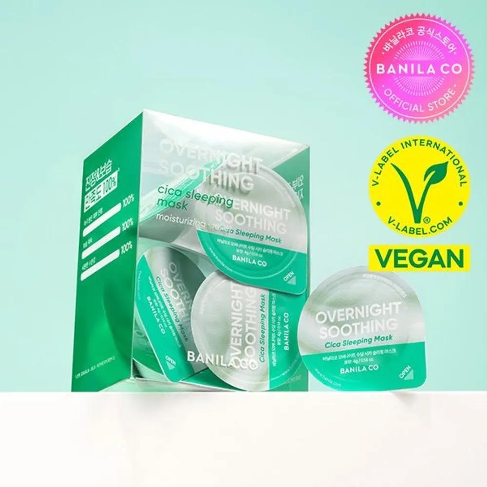 

Overnight Soothing Cica Sleeping Mask Travel Kit 4g*12