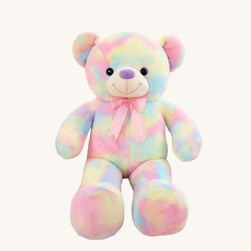 Colorful Large Teddy Bear Plush Toy and Pillow - Perfect Valentine's Day Gift