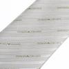 Emporio Armani Name Made in 340075 2R605 F8109 Men's Tie, 7.5cm Wide, 100% Silk, Logo, Gray, Italy, [Used]
