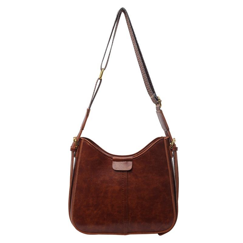 

Premium sense retro popular bag women s new autumn and winter fashion texture broadband shoulder messenger bag коричневый