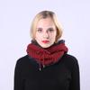 Women's Pullover Stripe One Piece Plush Thickened Riding Ear Protector Knitted Warm Hat