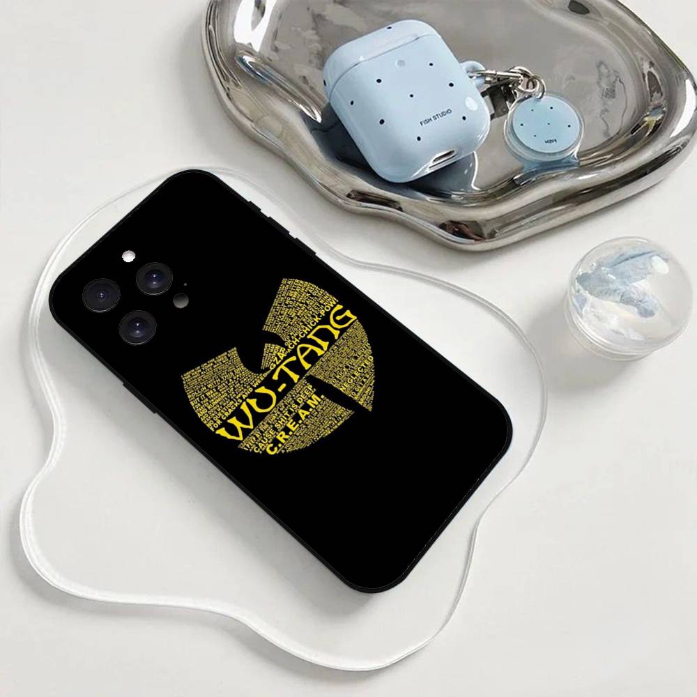 WU-T--TANG Handyhülle Handyhülle Für Iphone 17 16 15 11 13 14 Pro Max X Xr Xs Max 12mini Schwarze Hülle Abdeckung Hülle