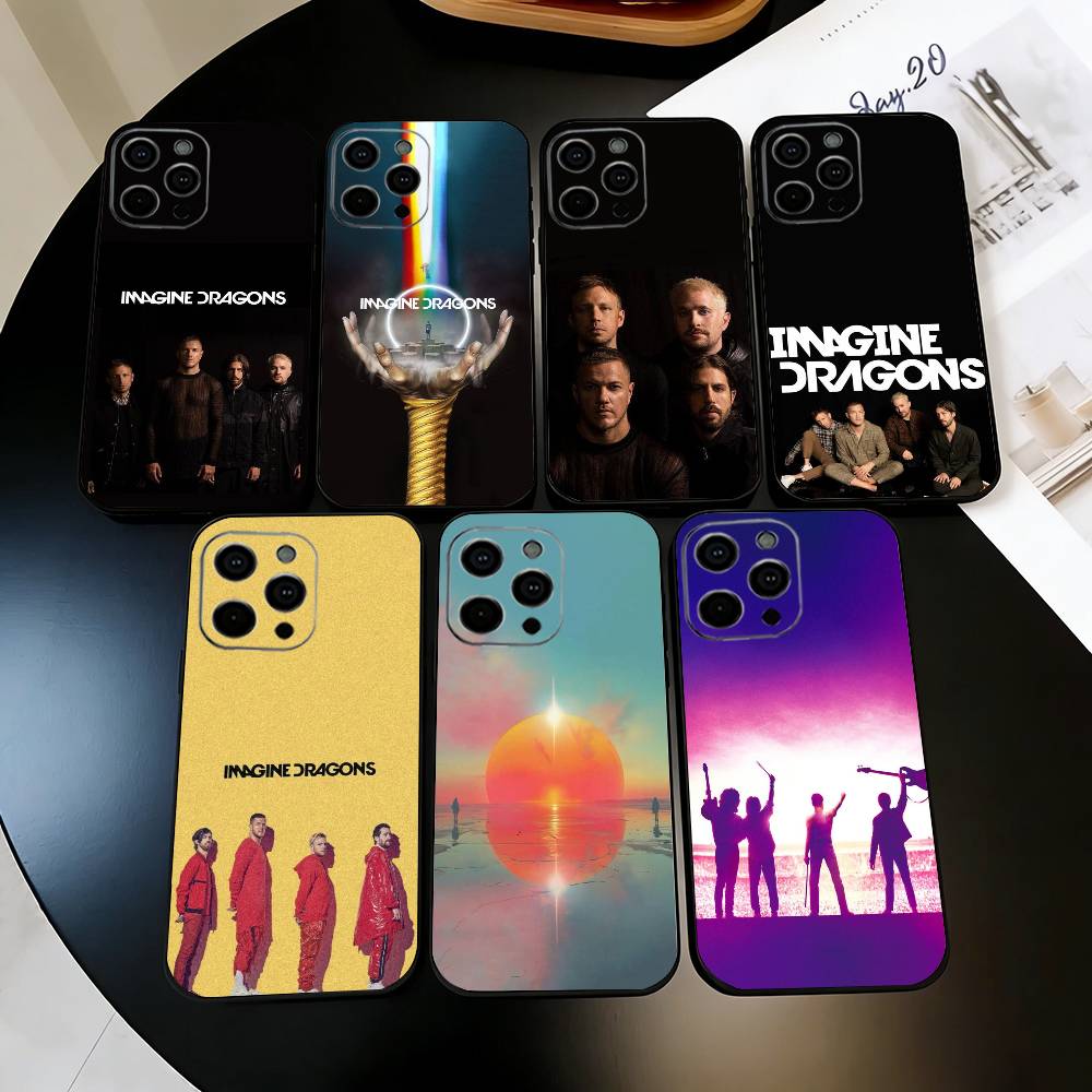 I-Imagine B-Band Dragons L-Looms BD Phone Case For iPhone 17, 16,15,14,13,12,11 Plus,Pro Max, Others Soft Black Cover
