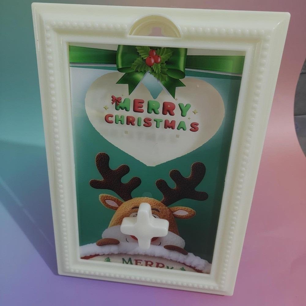 

Plastic Candy Box Dispenser Reindeer Pattern Storage Decors Christmas Decorations Candy Storage бежевый