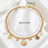 Hot-selling light luxury fashion gold-plated sunflower moon love gemstone pearl accessories pendant chain necklace batch