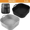 Silicone Liner Square Air Frying Machine Liner Reusable Air Frying Machine Liner Silicone Oven Baking Tray for NA230