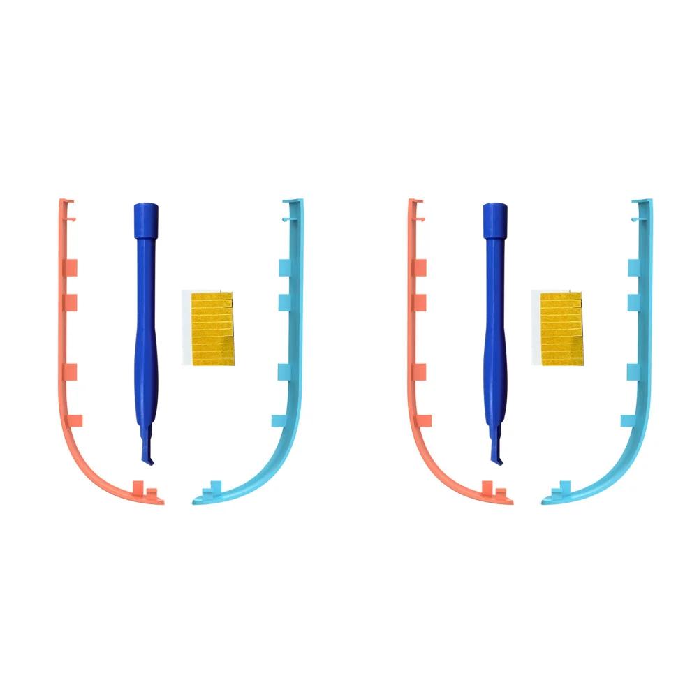 1-3Pairs Blue Red Decorative Side Strips Joystick Joy-Con Cover for Nintendo Switch 2 (2025 8inch) Replacement Decorative Strips