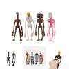 Figure di Siren Head Luminescenti 4pz PVC Oggetti da Collezione per Ornamento Regalo per Bambini
