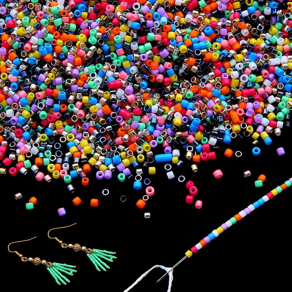 1900Pcs Crystal Czech Glass Beads Seed Spacer Beads for DIY Decor ραπτικής ρούχων