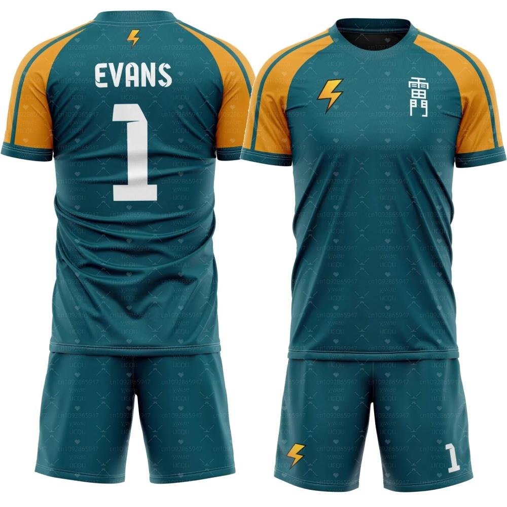 

Anime Inazuma Eleven Raimon Men s Summer 3d Printed Short Sleeve Shorts Two Piece Set Street Sports Men Tracksuit 2 Pieces Set M