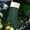 1 ks Vánoční závěsná ponožka Pletená ponožka na cukroví a dárky pro slavnostní atmosféru Kontrastní barva Domácí okenní dekorace Ponožka na dávání dárků