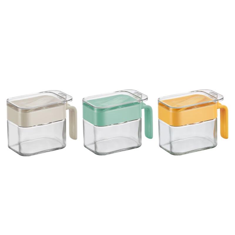 VISIONS Three-Color Condiment Jar Set