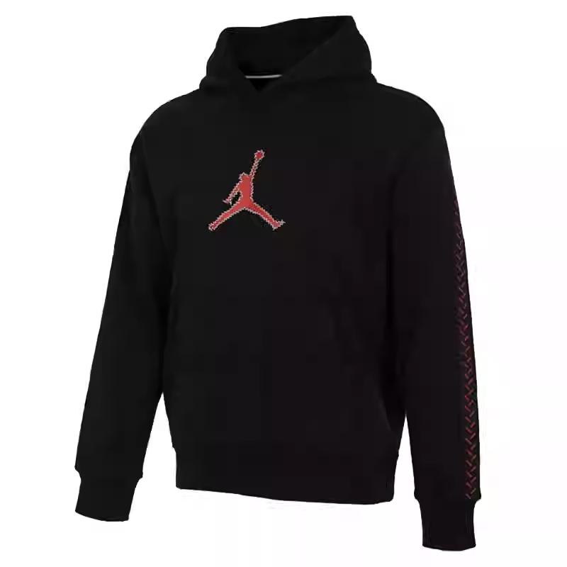 Jordan MVP Logo Hoodie Long Sleeve Casual Sweatshirt Men Tops Black FN6353-010
