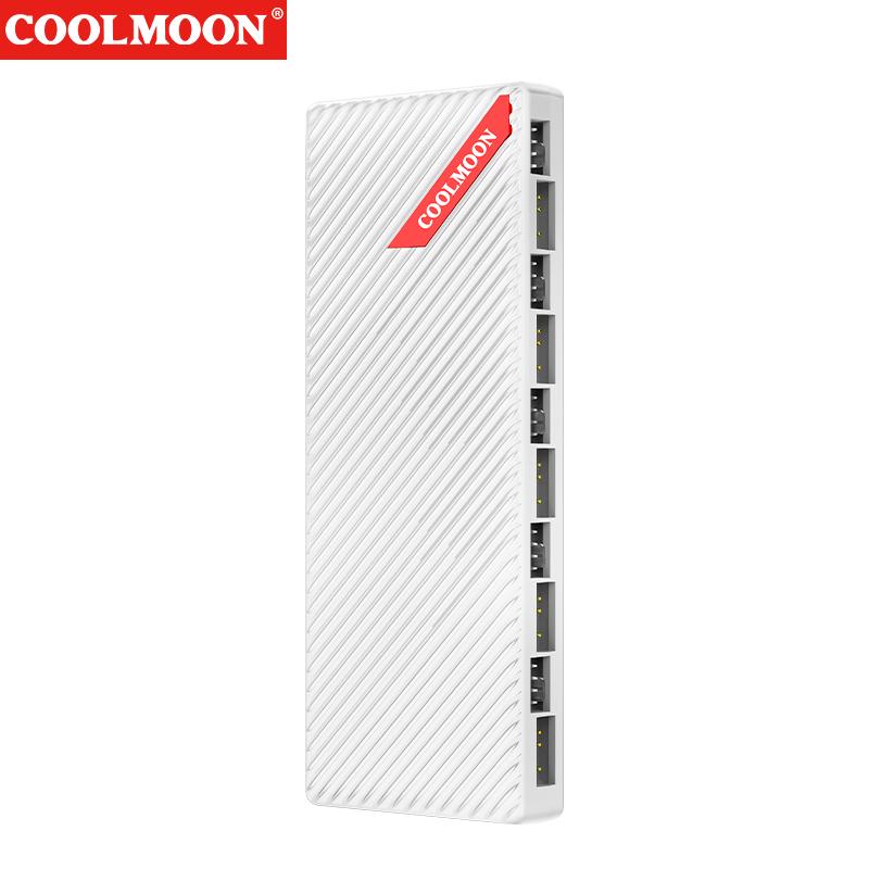 

Адаптер 1 к 10 4-контактный PWM 3-контактный адресуемый ARGB, питание от SATA, 5 В 3-контактный контроллер вентилятора охлаждения, 4-контактный PWM-хаб для корпусного вентилятора белый