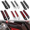 Motorrad Zubehör Hartschalenkoffer Verriegelungsabdeckung Reflektoren ABS Für Harley Touring Road King Road Glide Street Glide 2014-up