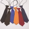 Japanese Korean Style Black Burgundy Student Tie & Bow Tie Set