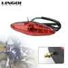 LINGQI RACING Taillight 12V Brake Light Stop Lights Spare Parts Rear Registration Plate For Dirt Pit Bike ATV Scooter Universal