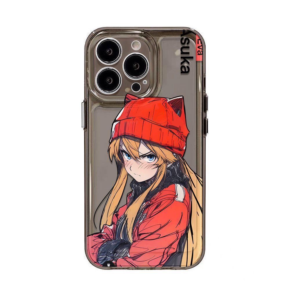 Super cool cat hat Asuka for iPhone17promax Apple 16 mobile phone case 14/13 personality 15 cartoon