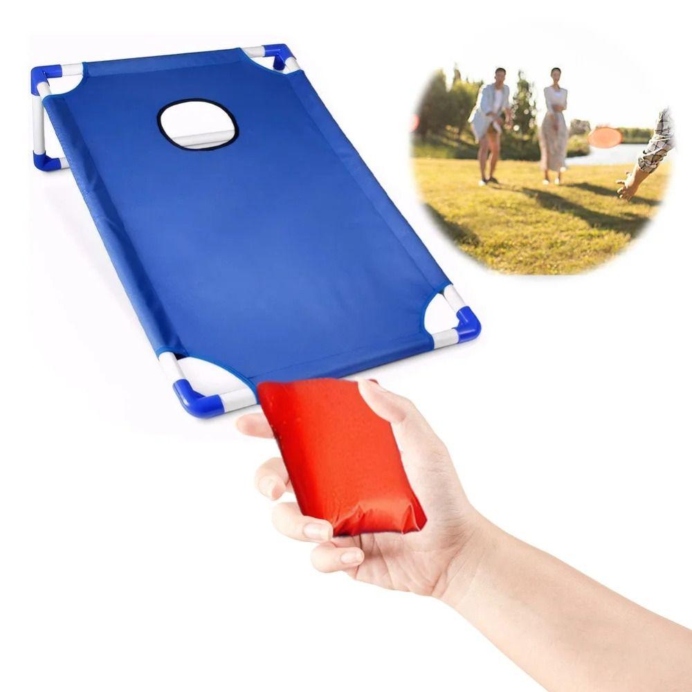 Throwing Bean Bags Game Red Blue Cornhole Game Board BBQ Camping Cornhole Set  Yard Beach
